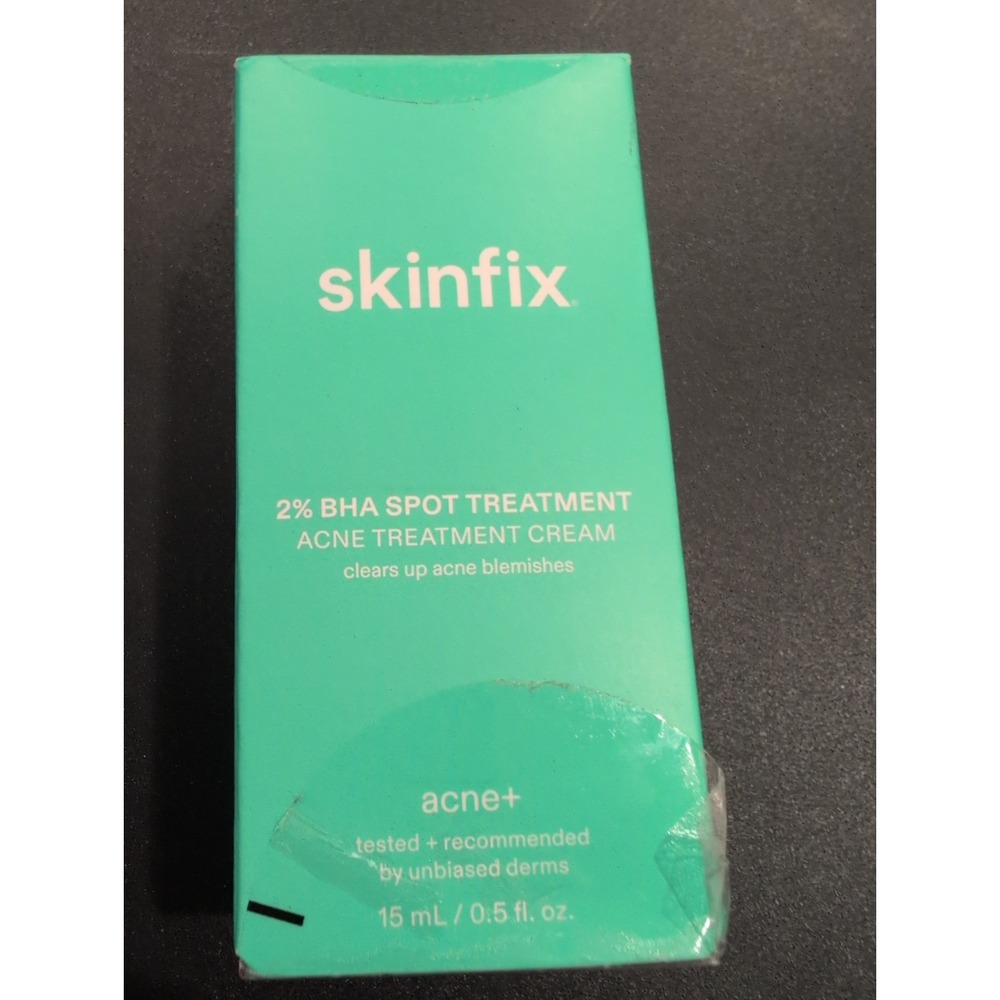 Skinfix acne+ 2% BHA Spot Treatment Acne Cream for Face, 0.5 fl oz